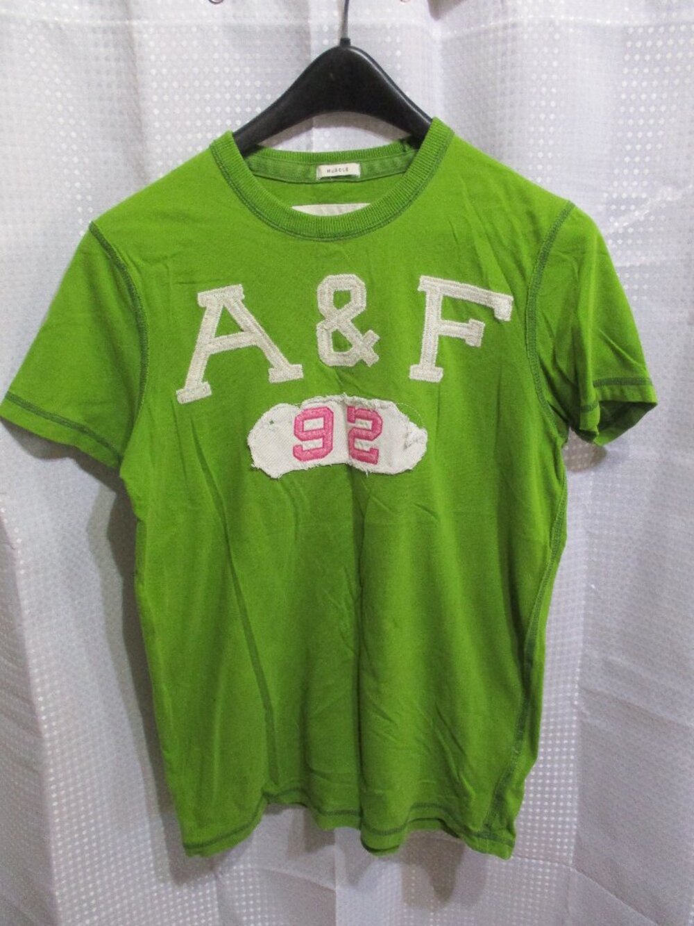 Vintage Rare Abercrombie Fitch Muscle NEW YORK Embroidered Y2K Men's T-Shirt - S